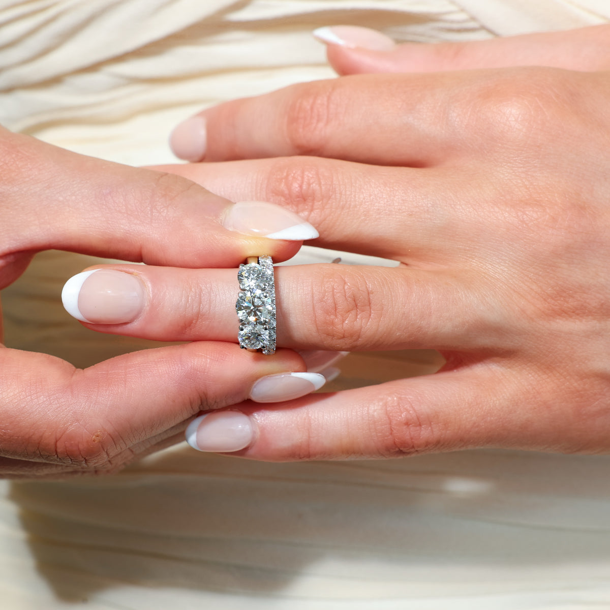 0.80ct Diamond Half Hoop Band