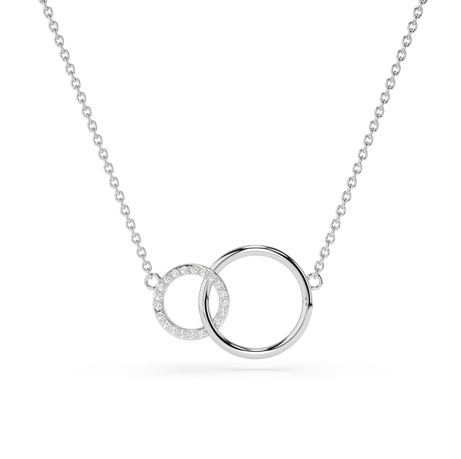 Circle and Sparkle Necklace