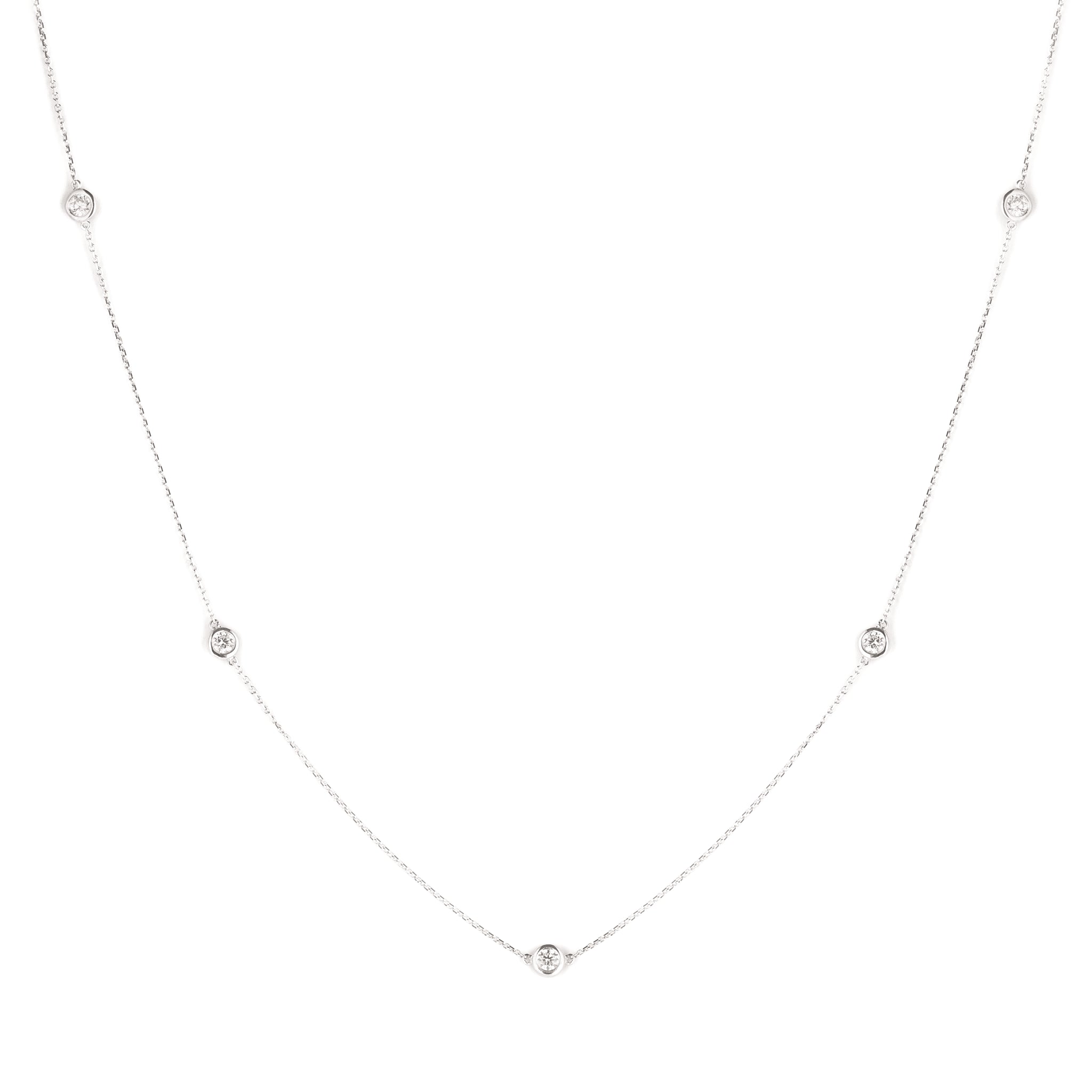 Constellation necklace with certified diamond accents on a delicate chain, crafted in 18ct gold.