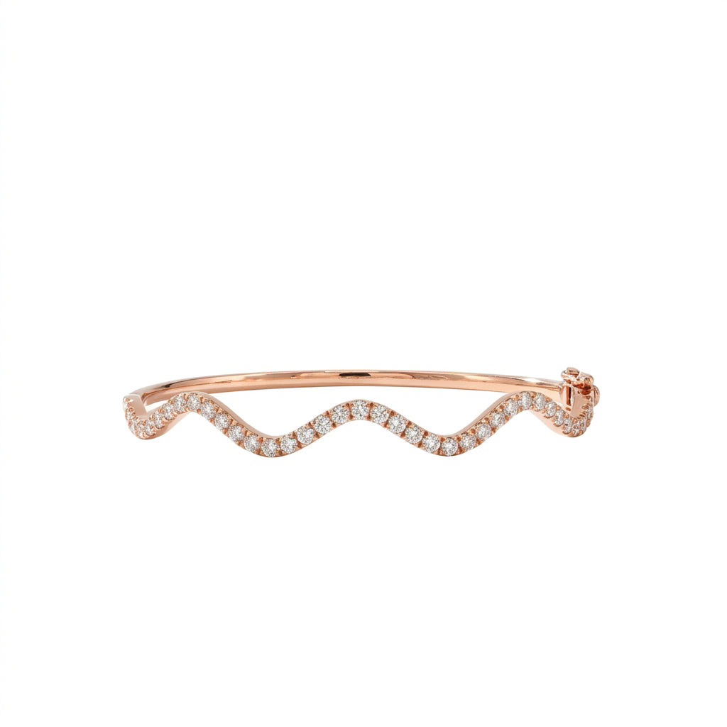Diamond Wave Bangle