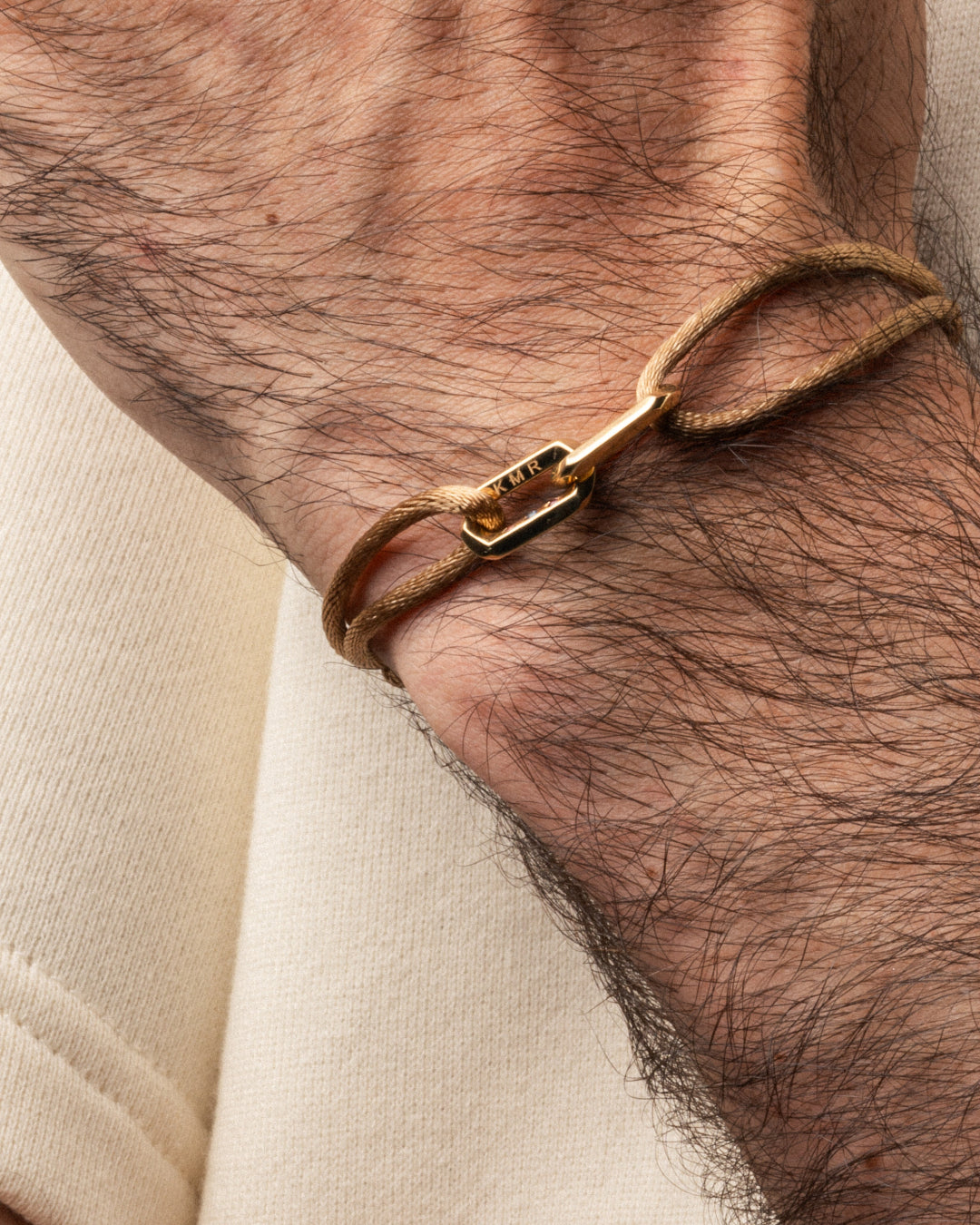 Men bracelet with personalized engraving