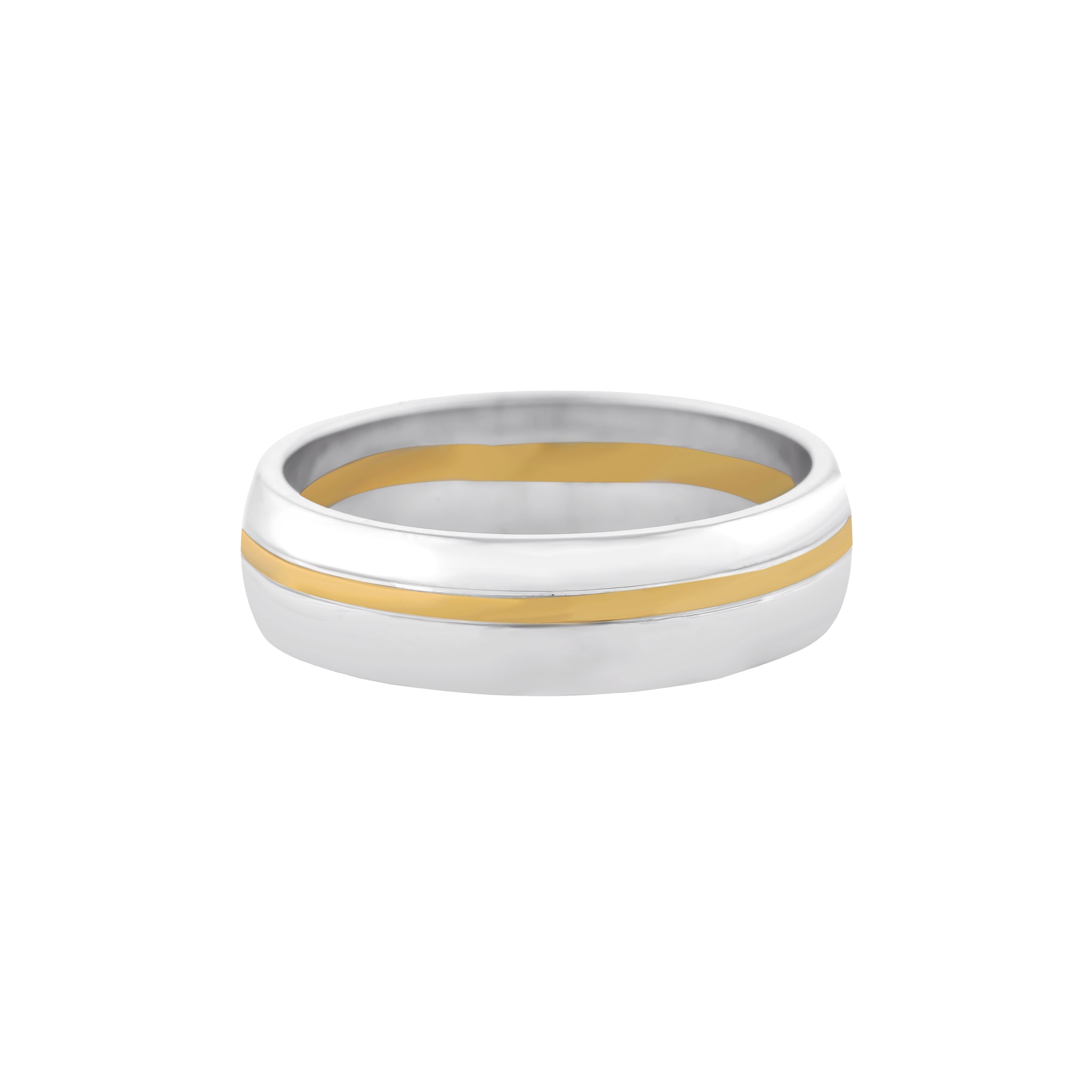 Platinum and Gold Inlay Band