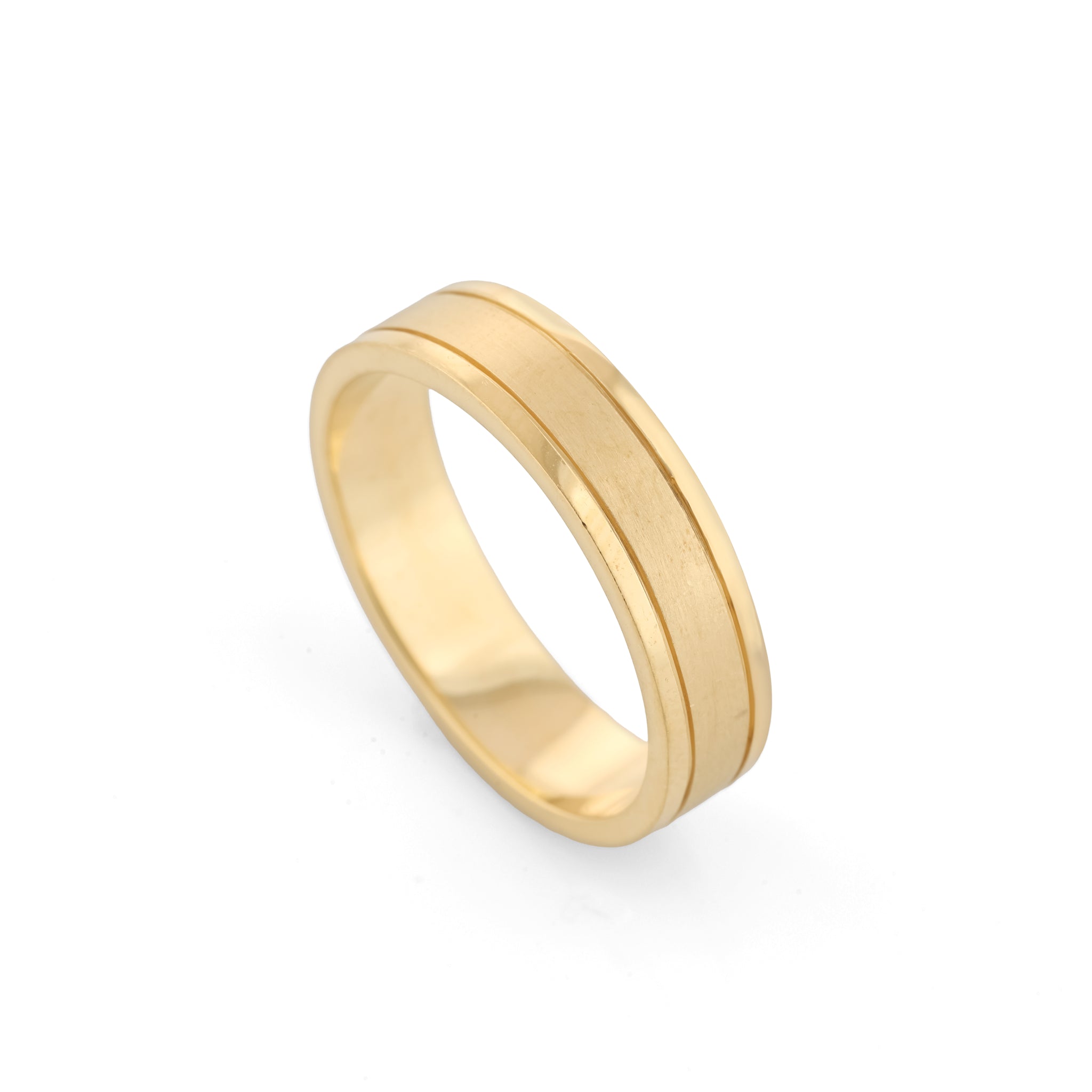 Groove Detail Wedding Band
