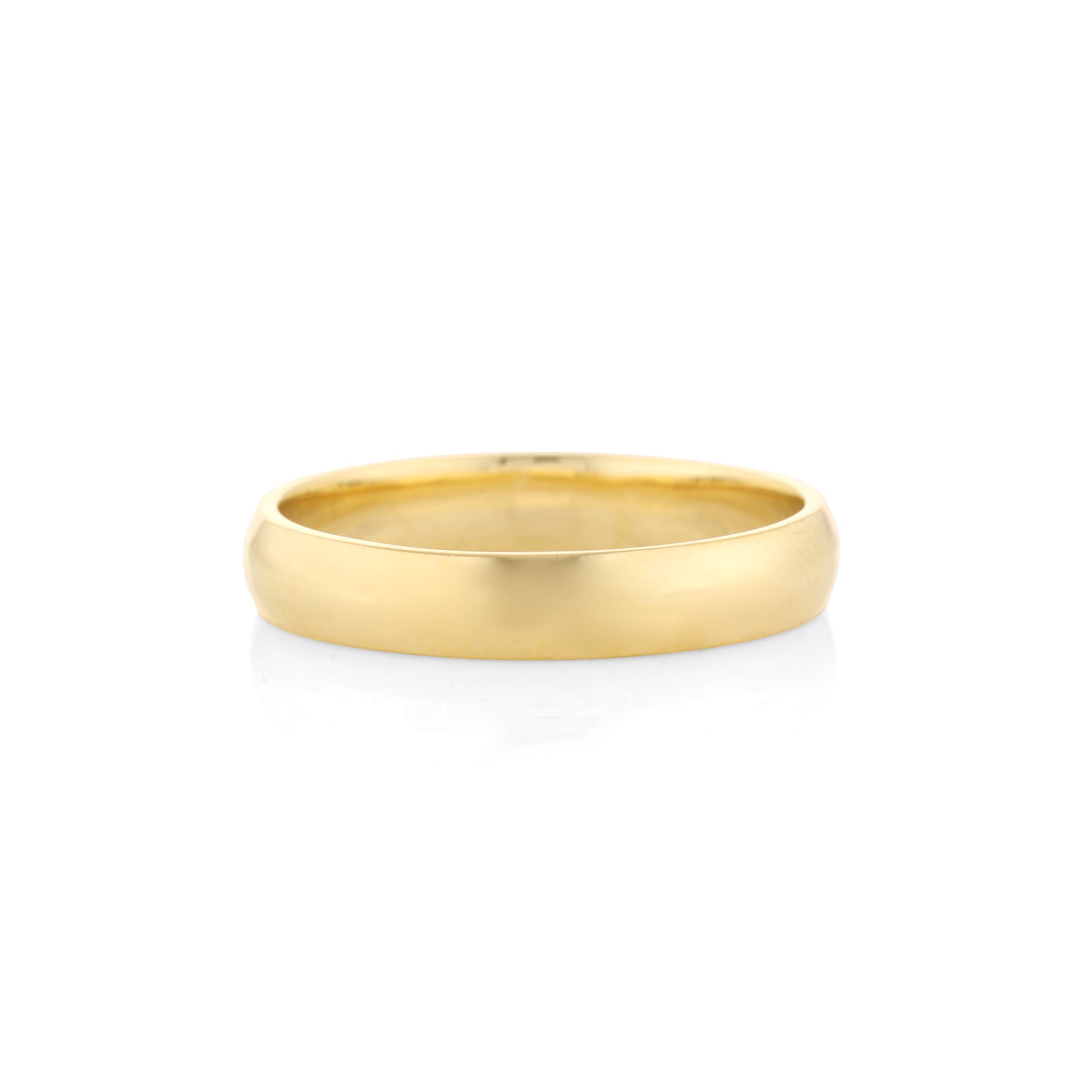 Classic Court Shape 4mm Wedding Band