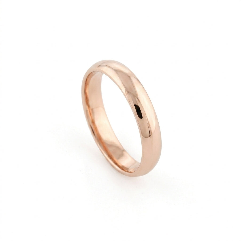 Classic Court Shape 4mm Wedding Band