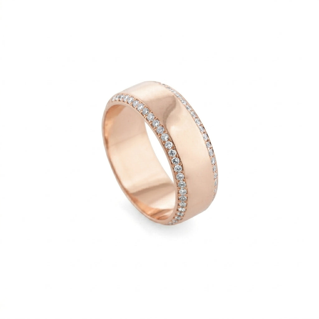 Chunky Gold & Diamond Band