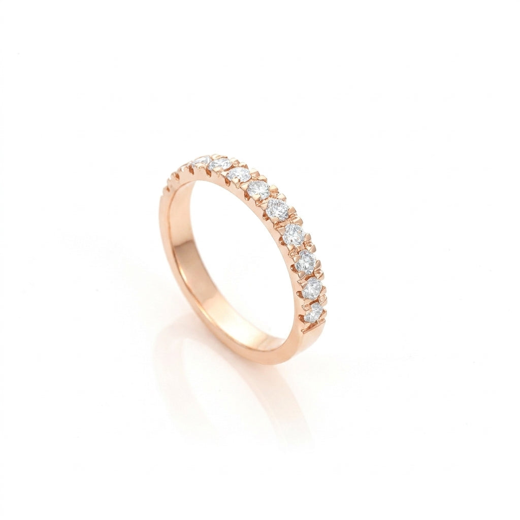 0.50ct Diamond Half Hoop Band