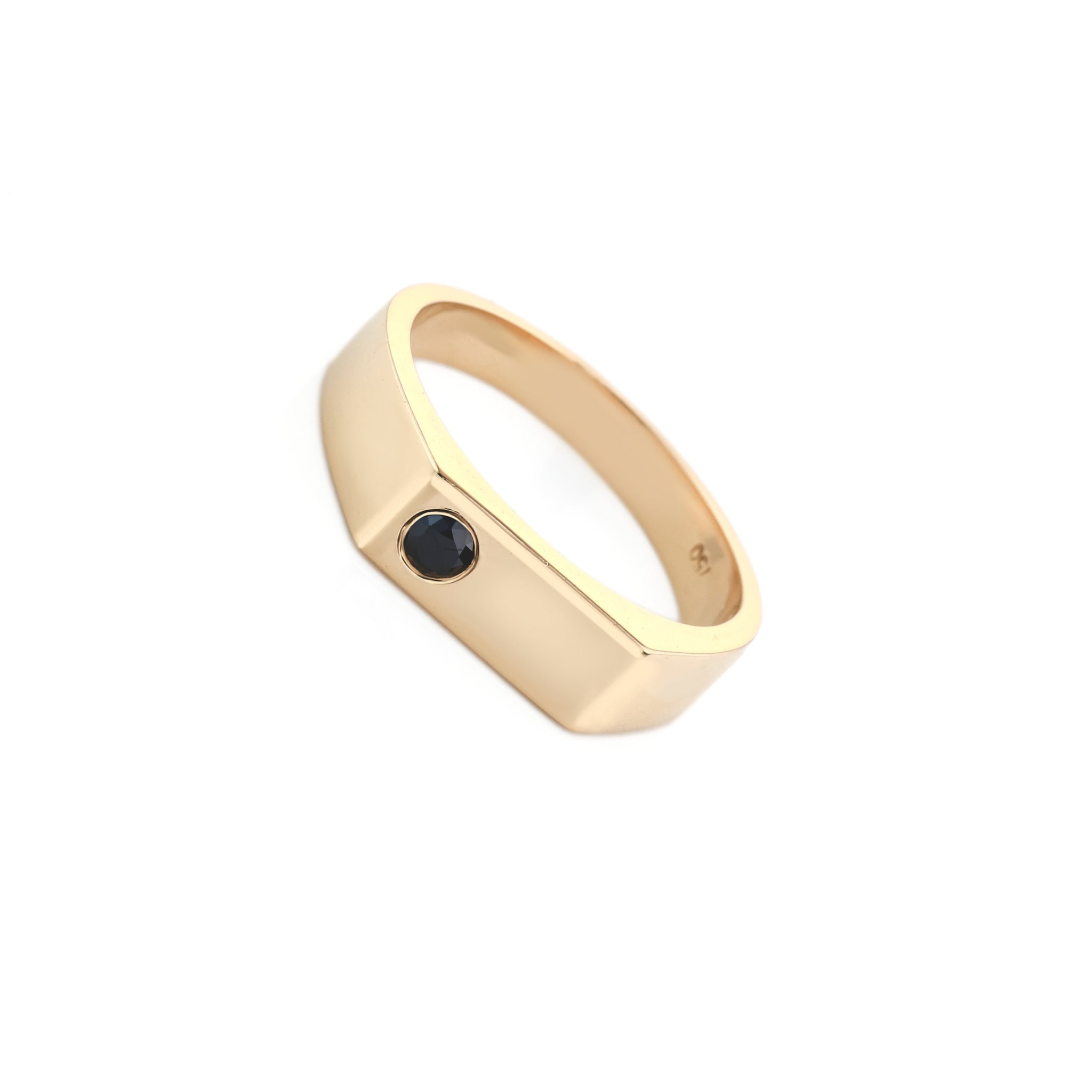 Black Diamond Signet Ring