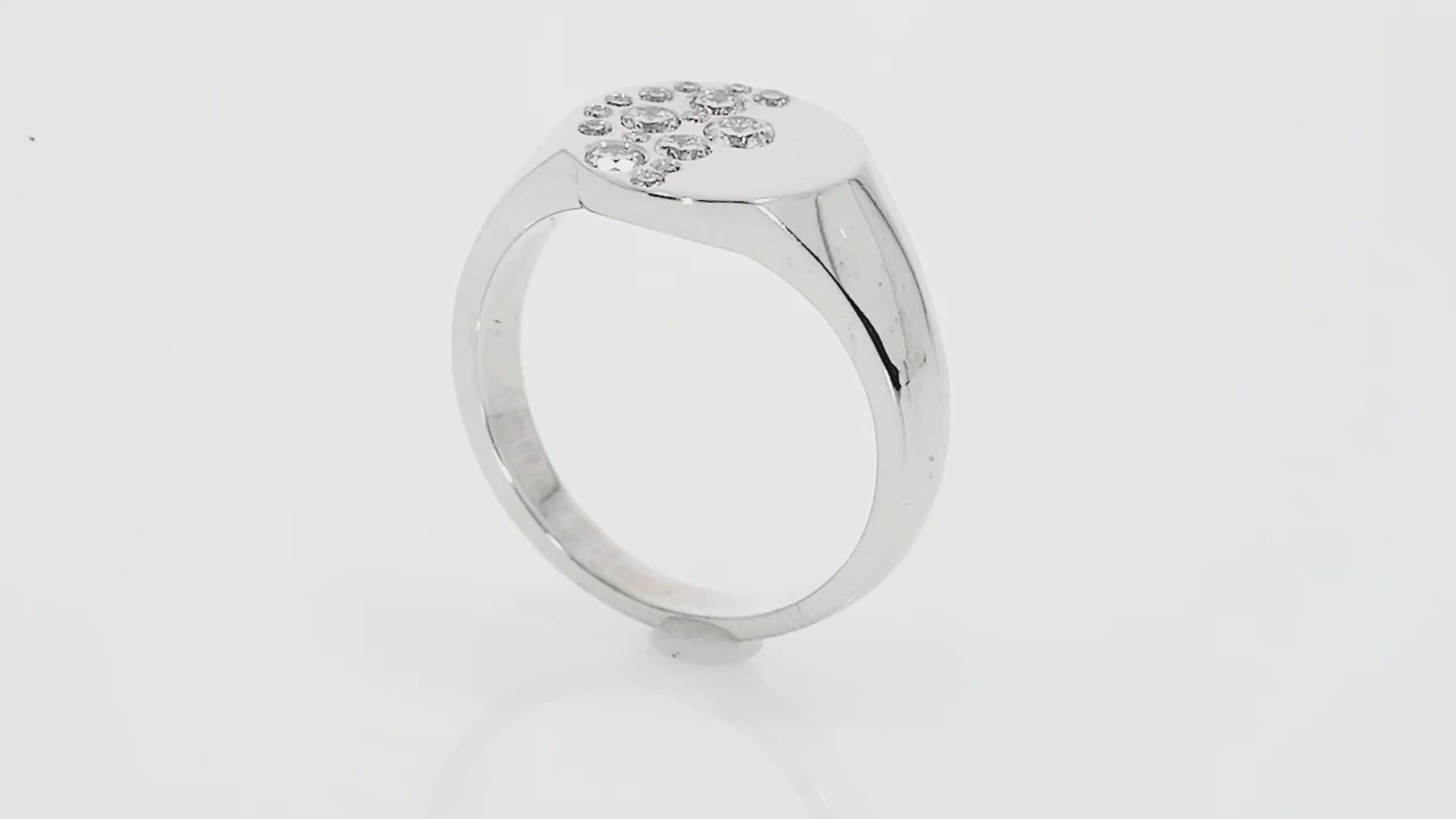 Diamond ring featuring unique sprinkle design and brilliant cut diamonds for elegant everyday wear.