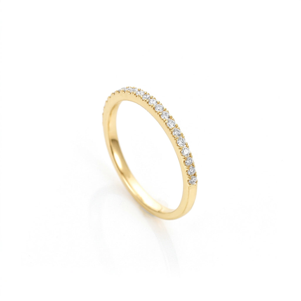 0.15ct Diamond Half Hoop Band