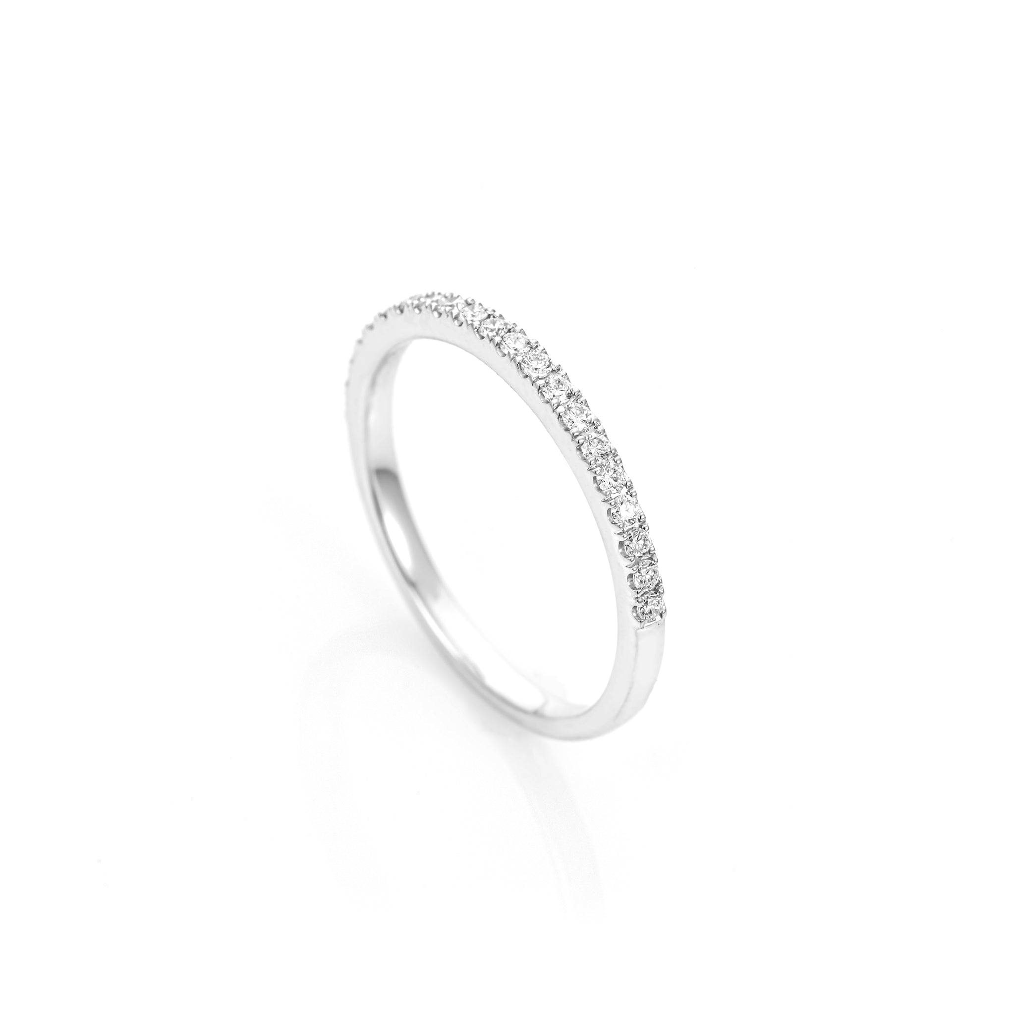 0.15ct Diamond Half Hoop Band
