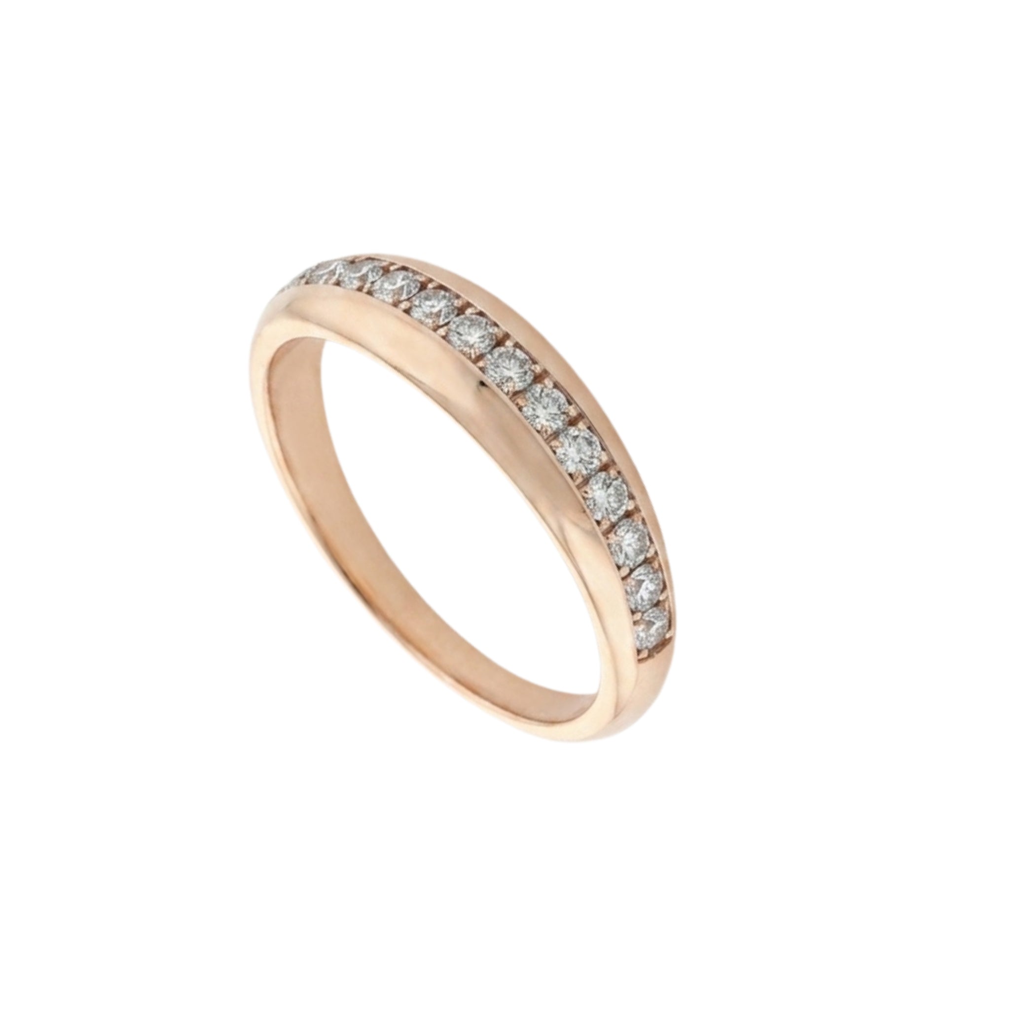 Graduating Channel Set Diamond Ring