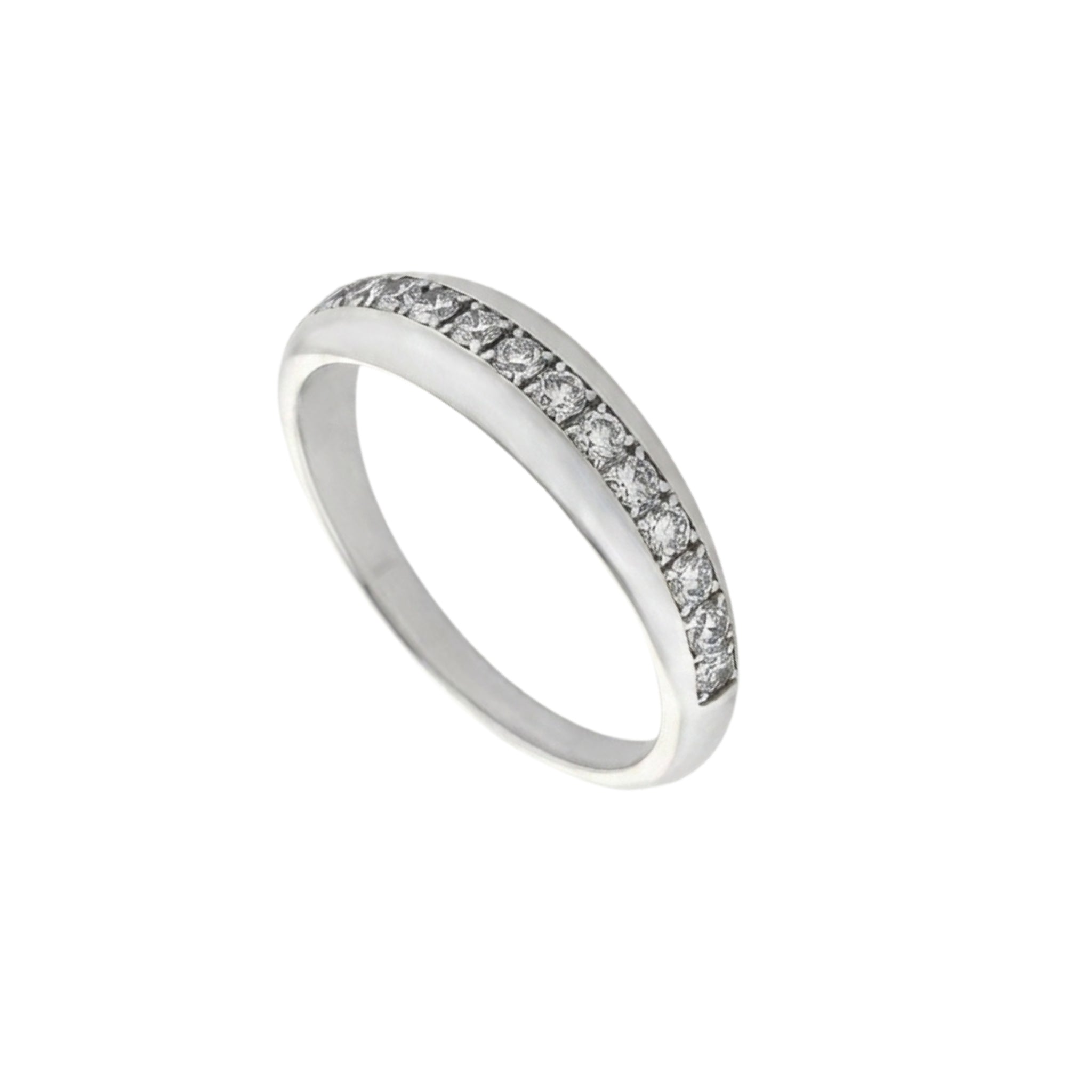 Graduating Channel Set Diamond Ring