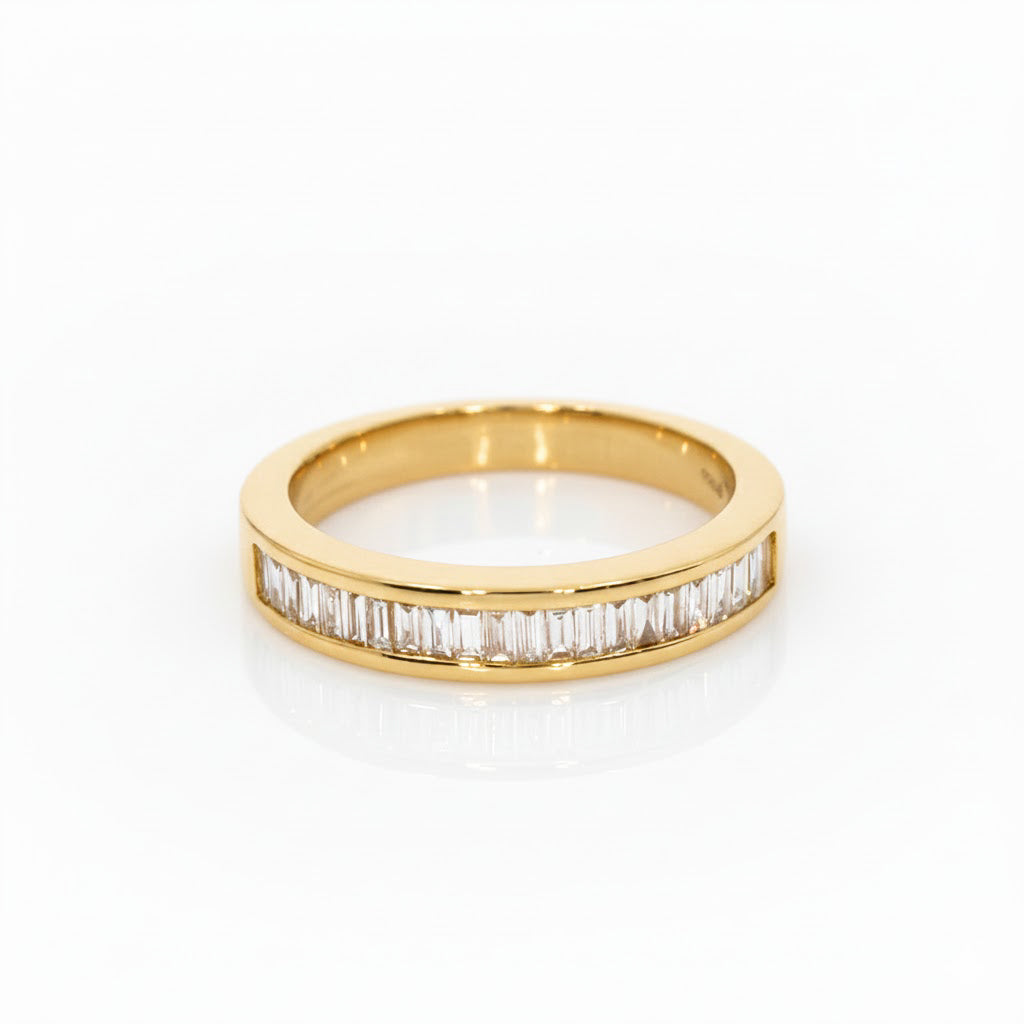 Channel Set Baguette Ring