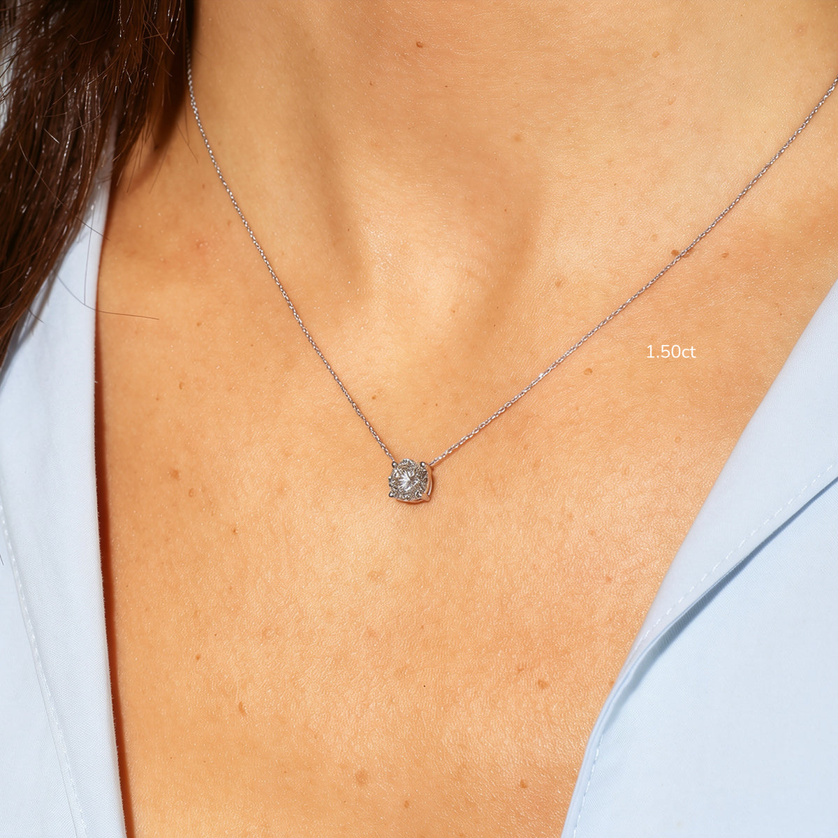 Floating Diamond Necklace