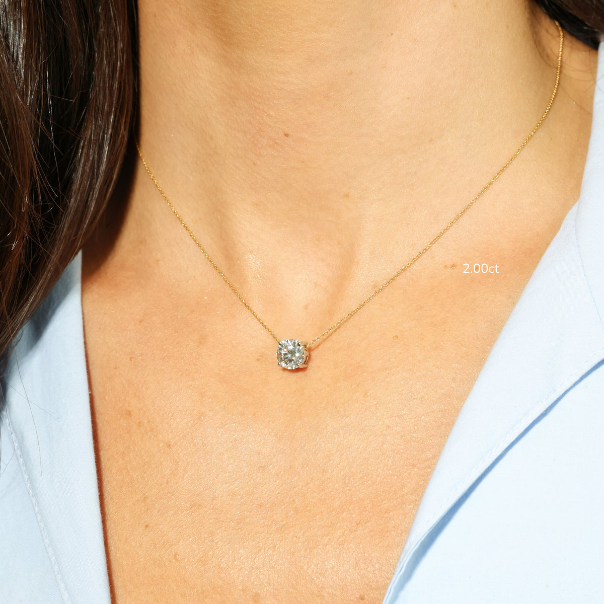 Floating Diamond Necklace