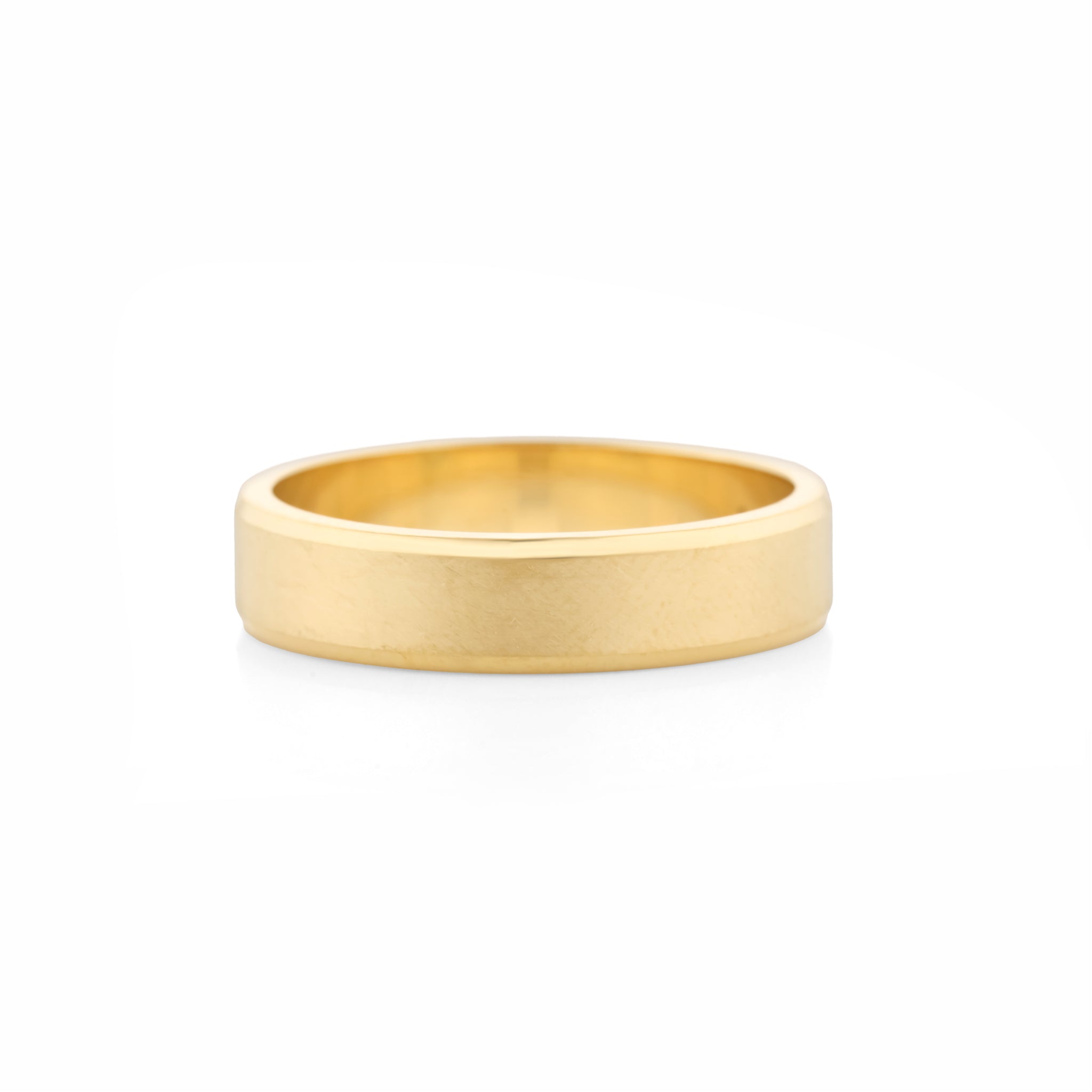 Bevelled Edge Wedding Band
