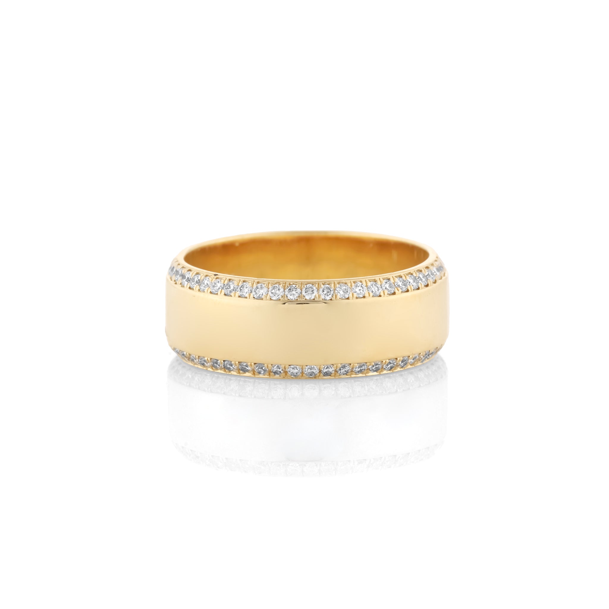 Chunky Gold & Diamond Band