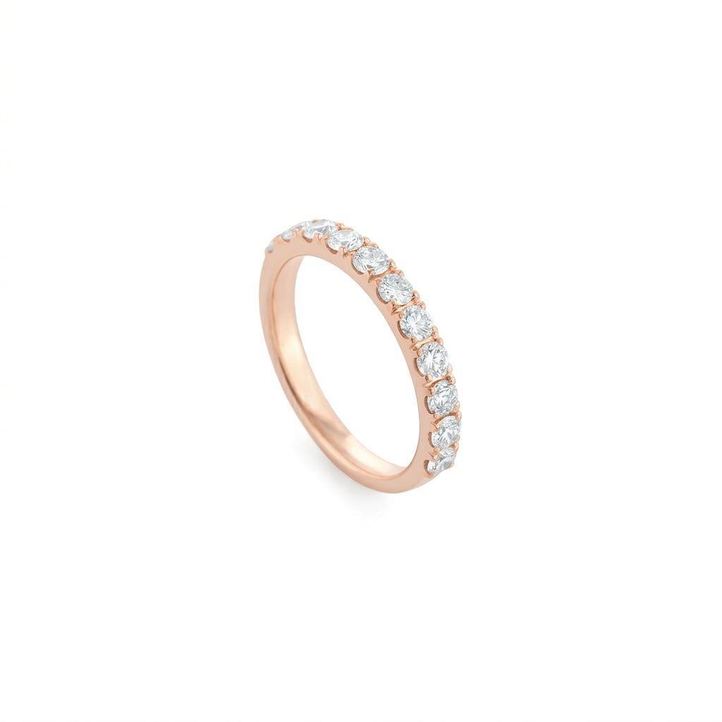 0.90ct Diamond Half Hoop Band