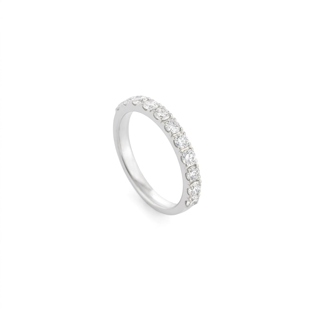0.90ct Diamond Half Hoop Band