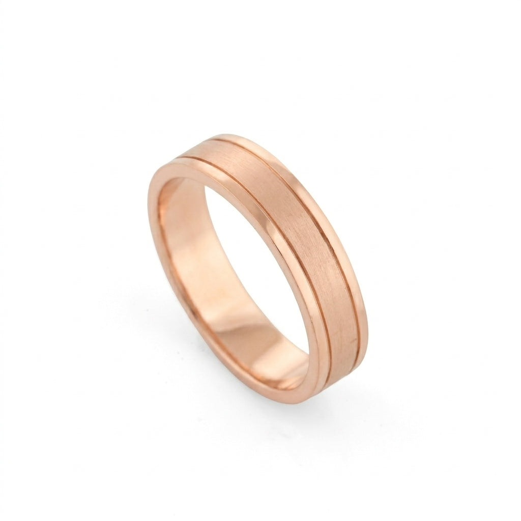 Groove Detail Wedding Band