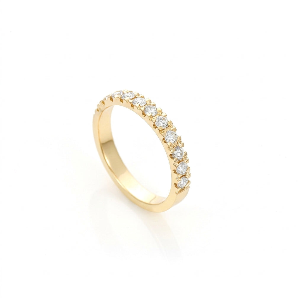 0.50ct Diamond Half Hoop Band
