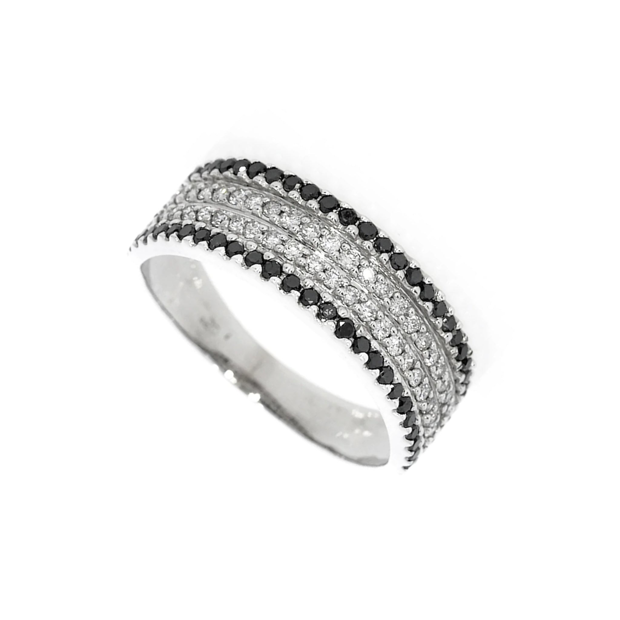 Black and White Diamond Ring