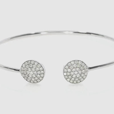 Elegant certified diamond bracelet featuring round diamond clusters set in sleek metal for a sophisticated look