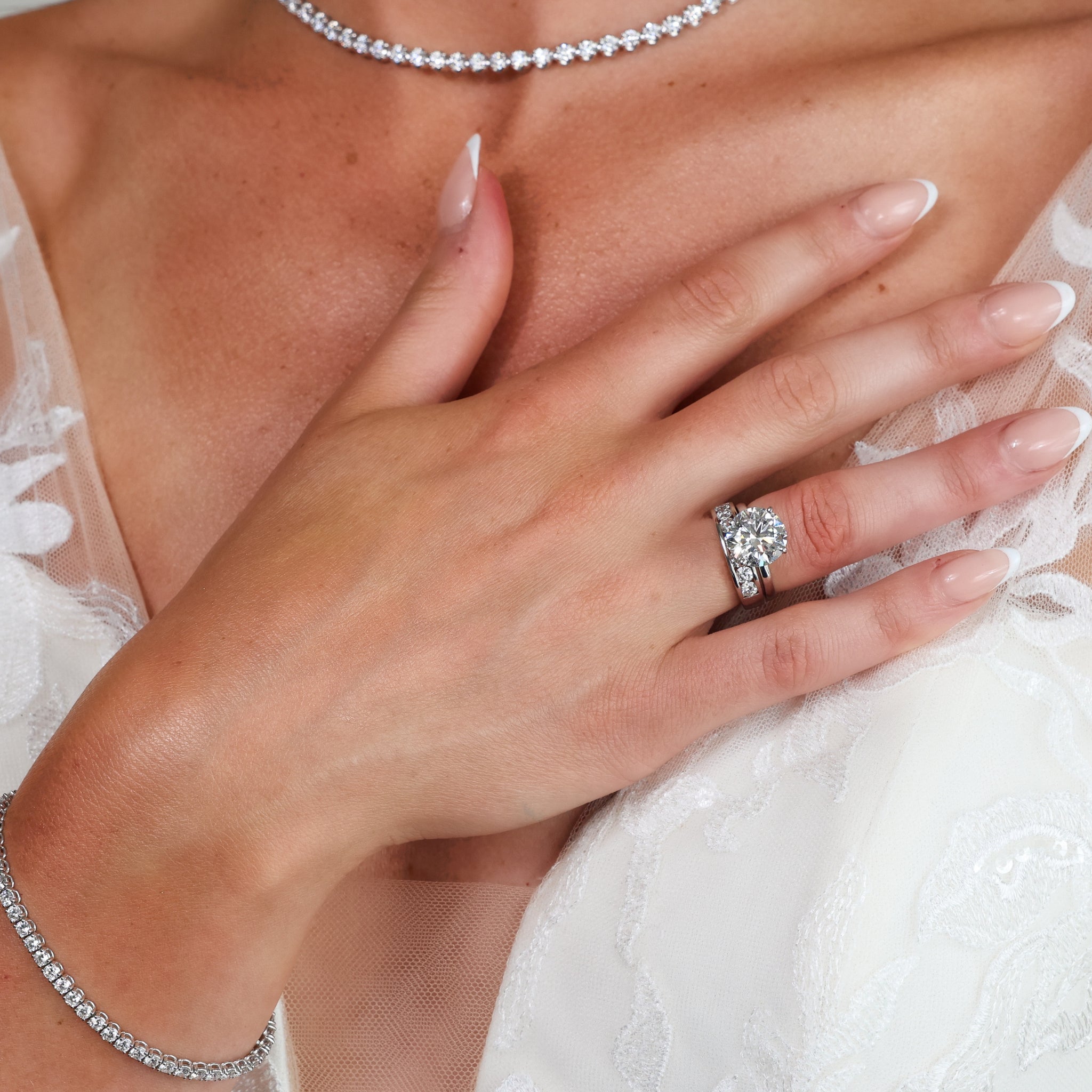 Seven Round Stone Channel Set Eternity Ring